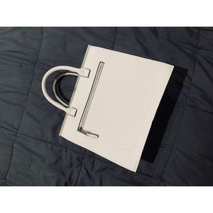 Zara White Tote Bag